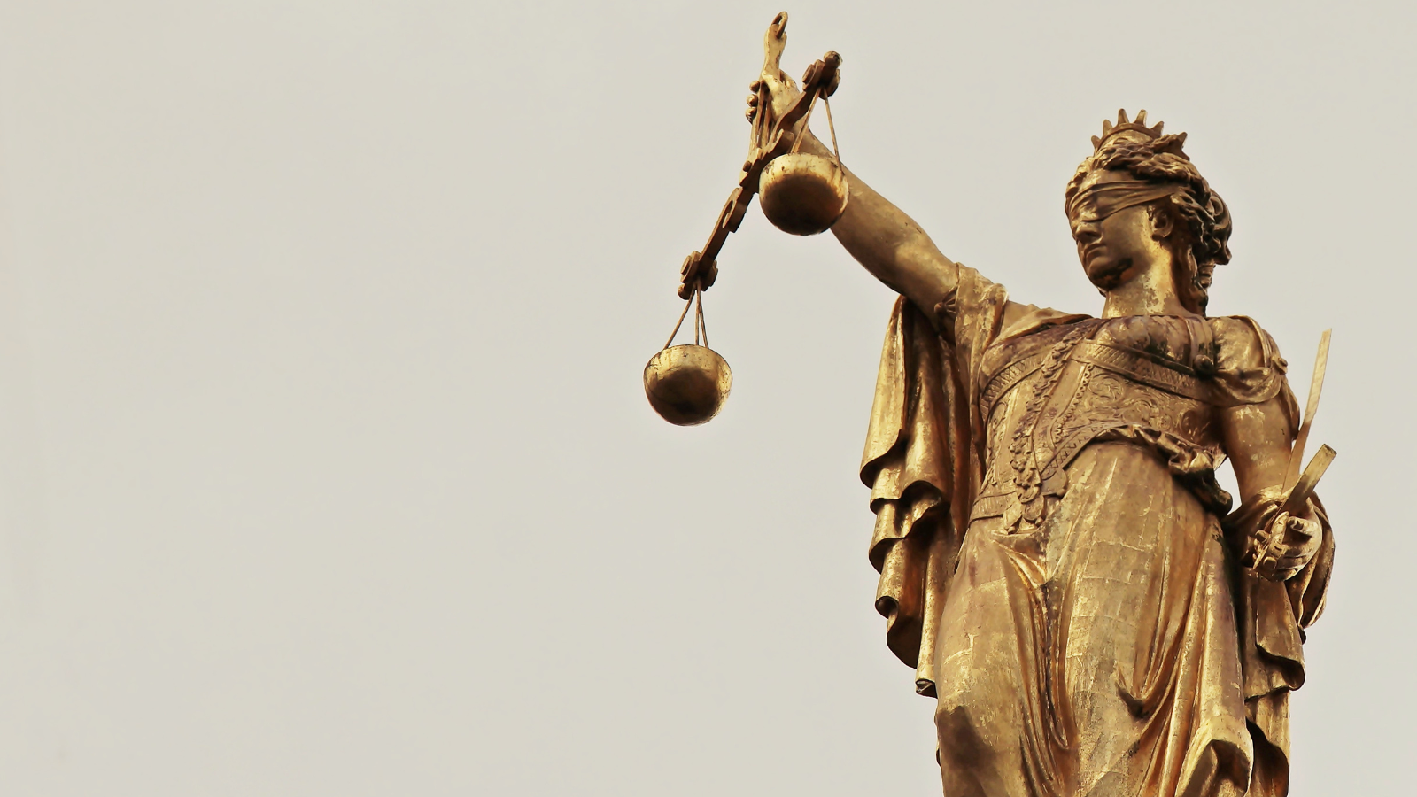 Statue of Justice goddess