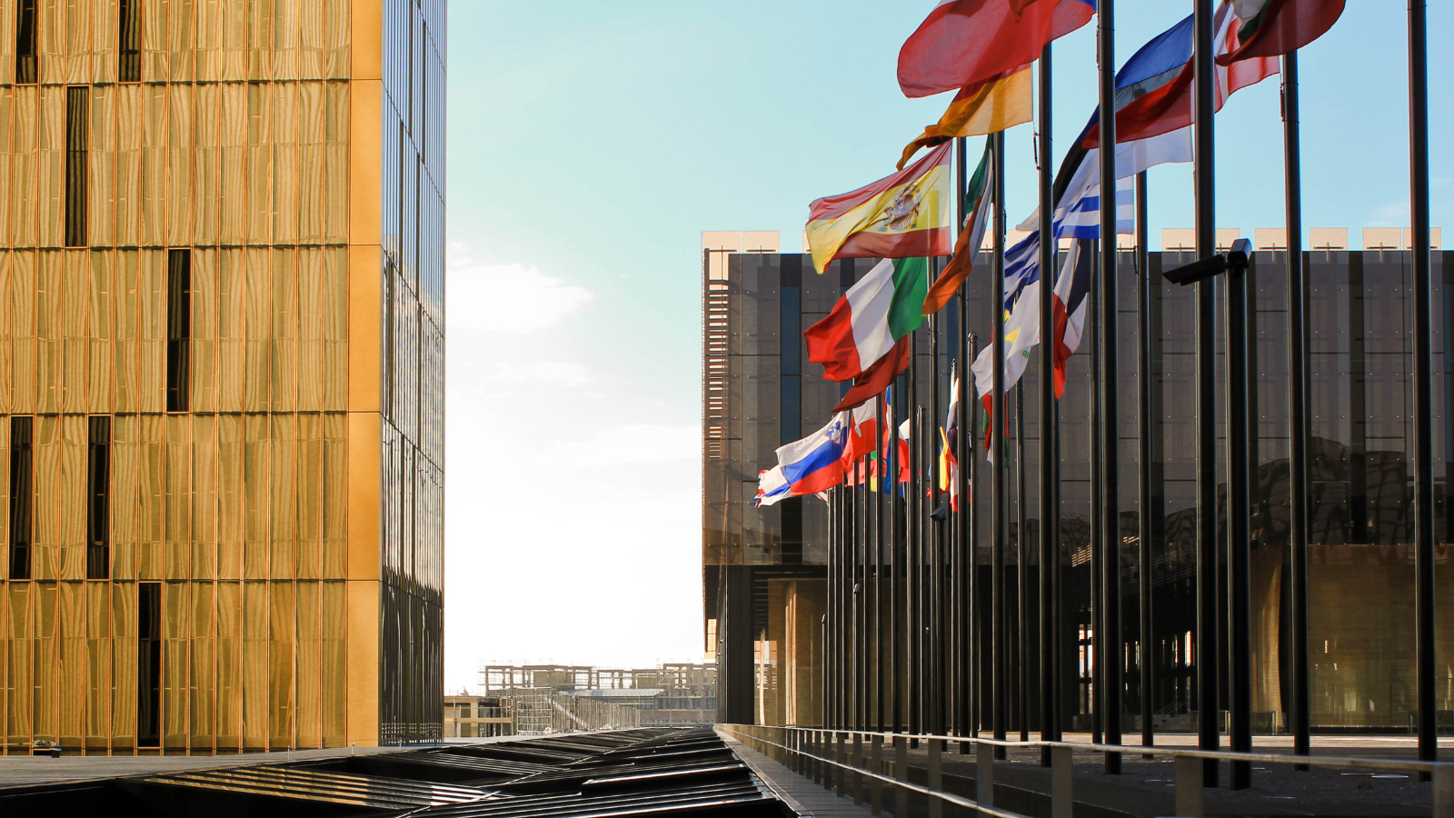 view from rooftop court of justice of the European Union